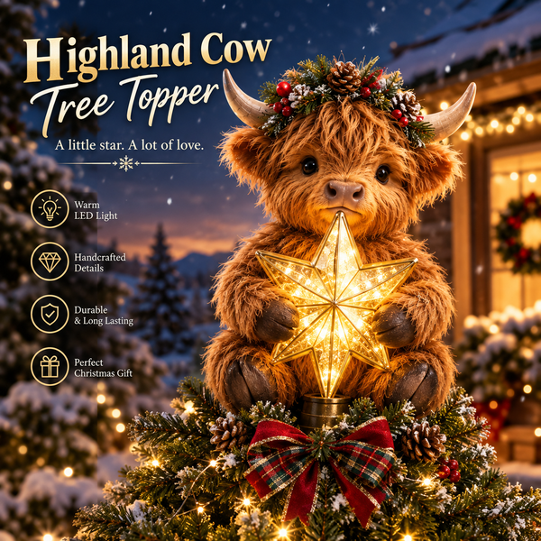 Étoile de sapin vache Highland