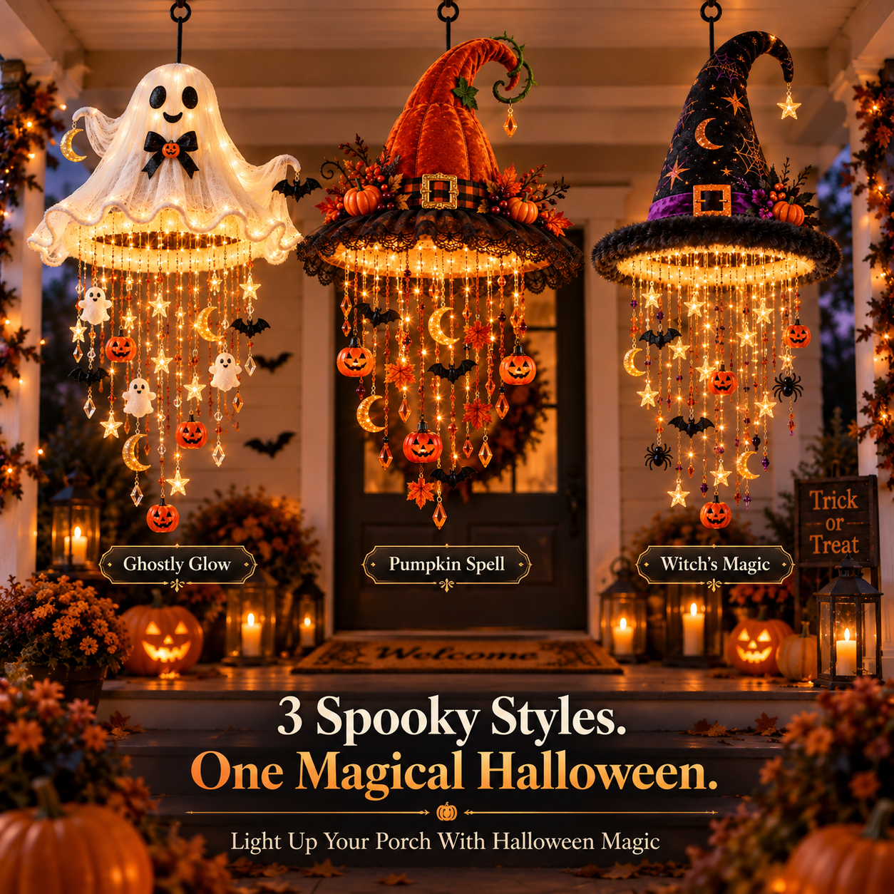 🔥Last Day 49% OFF👻Halloween Magic Cascade Hanging Chandelier🧙