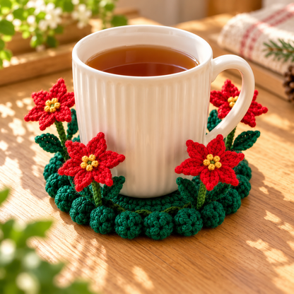 Handmade Crochet Floral Coaster | Everlasting Table Art 🌸
