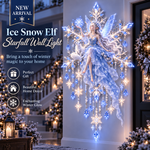 ❄️Ice Snow Elf Starfall Wall Light