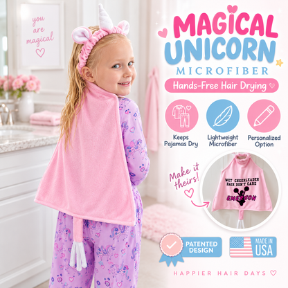 Cute & Cozy Wearable Hair Drying Towel for Kids