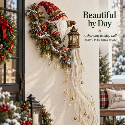 ✨ Last Day 49% OFF✨🎄✨ Gnome Lanternfall Wall Light™ – Long Cascading Christmas Wall Decor 🏮