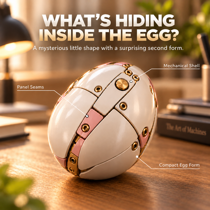 🦄 2-in-1 Transforming Mechanical Unicorn Egg – Winged Fantasy Figure!!!
