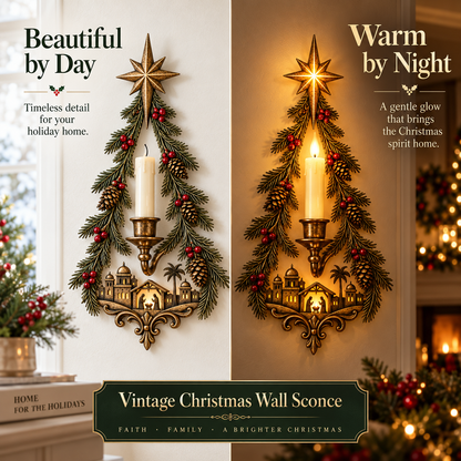 ✨ Last Day 49% OFF ⭐ Bethlehem Star Nativity Candle Sconce™ – Lighted Christmas Wall Decor
