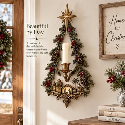 ✨ Last Day 49% OFF ⭐ Bethlehem Star Nativity Candle Sconce™ – Lighted Christmas Wall Decor