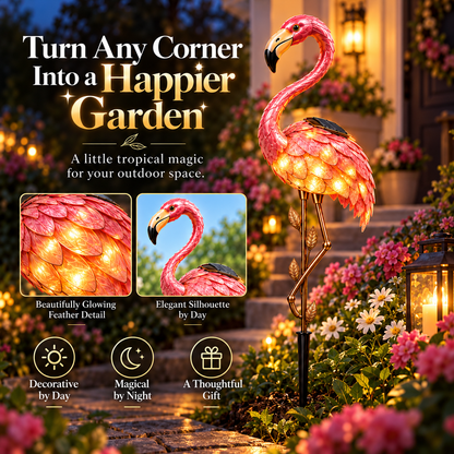🦩 Flamingo Garden Glow™ – Solar Outdoor Lights✨
