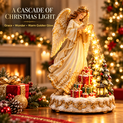 👼✨ Angel’s Cascade of Stars | Lighted Christmas Tabletop Decoration 🎄