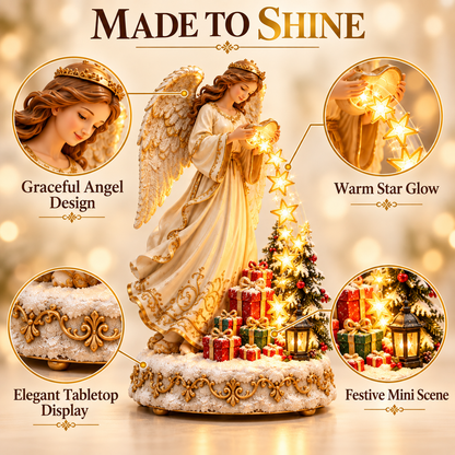 👼✨ Angel’s Cascade of Stars | Lighted Christmas Tabletop Decoration 🎄
