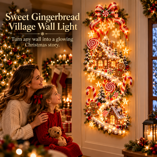 ❄️ Gingerbread Cottage of Wonder™ – Lighted Christmas Decor ✨