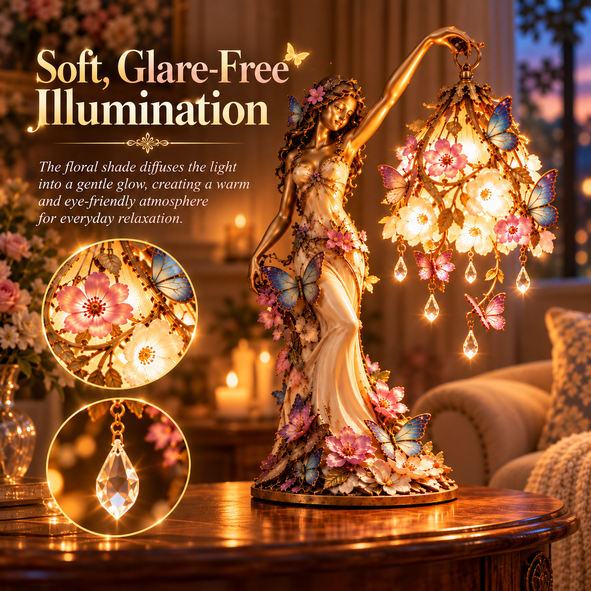 Soft glare-free illumination detail