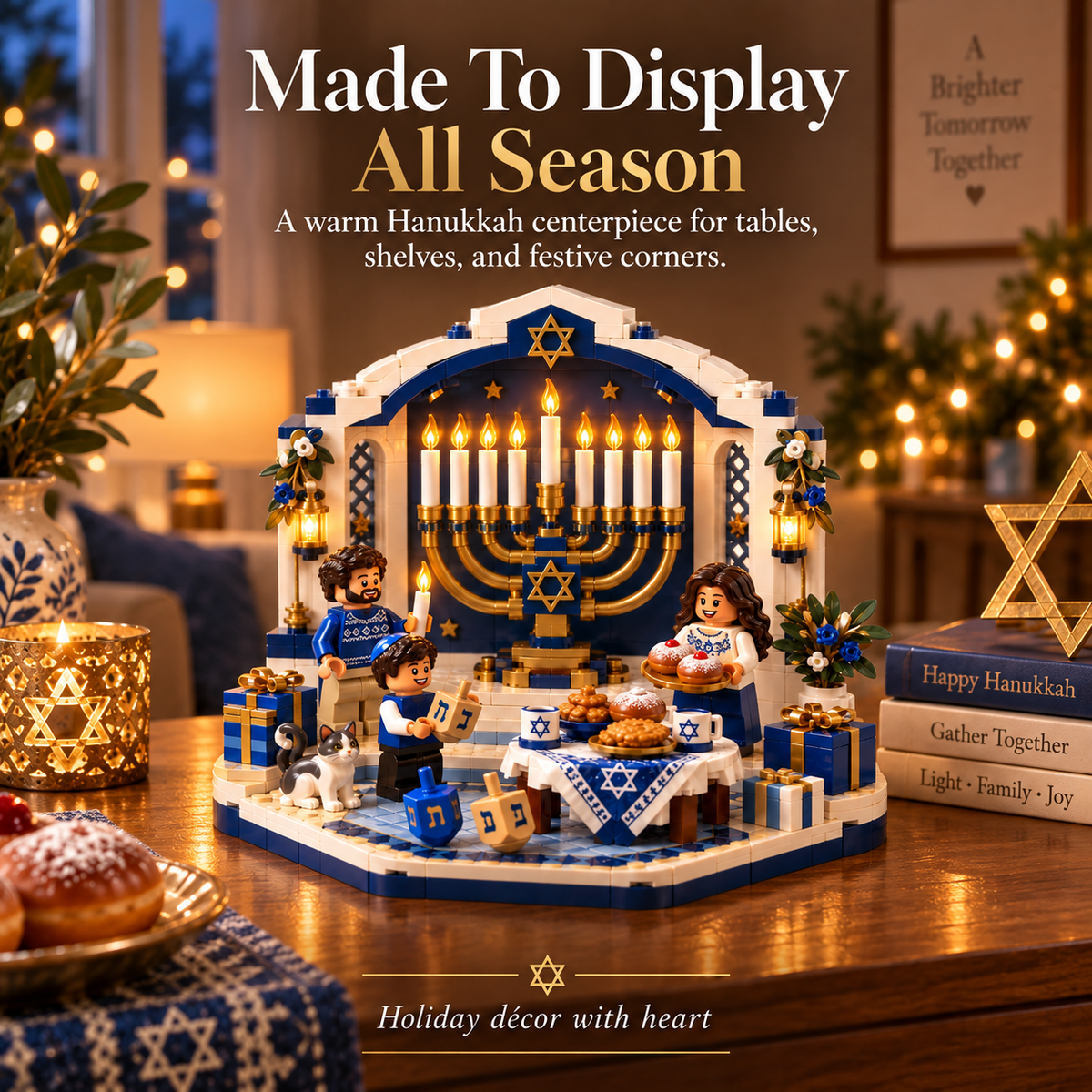 Hanukkah display centerpiece