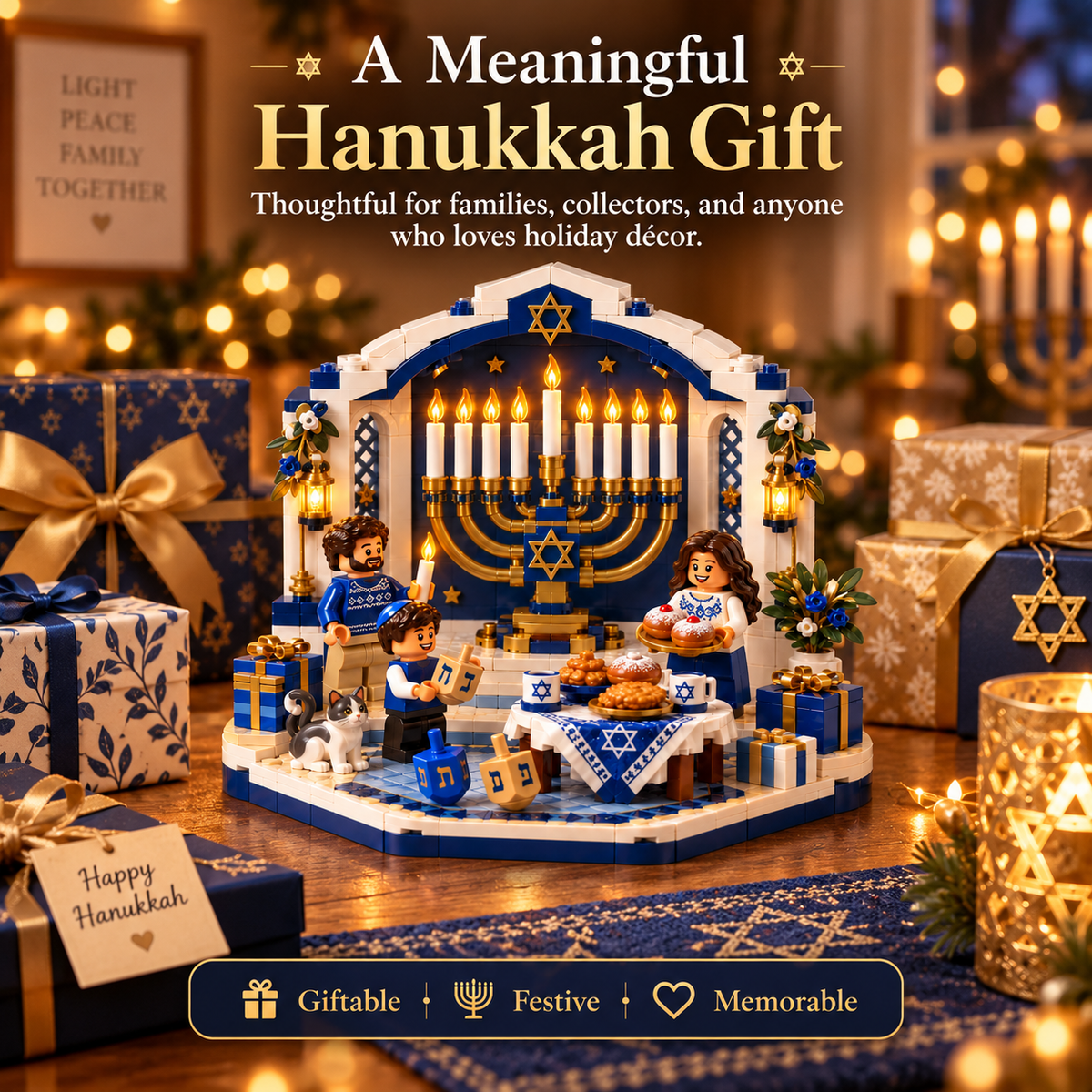 Hanukkah building set gift