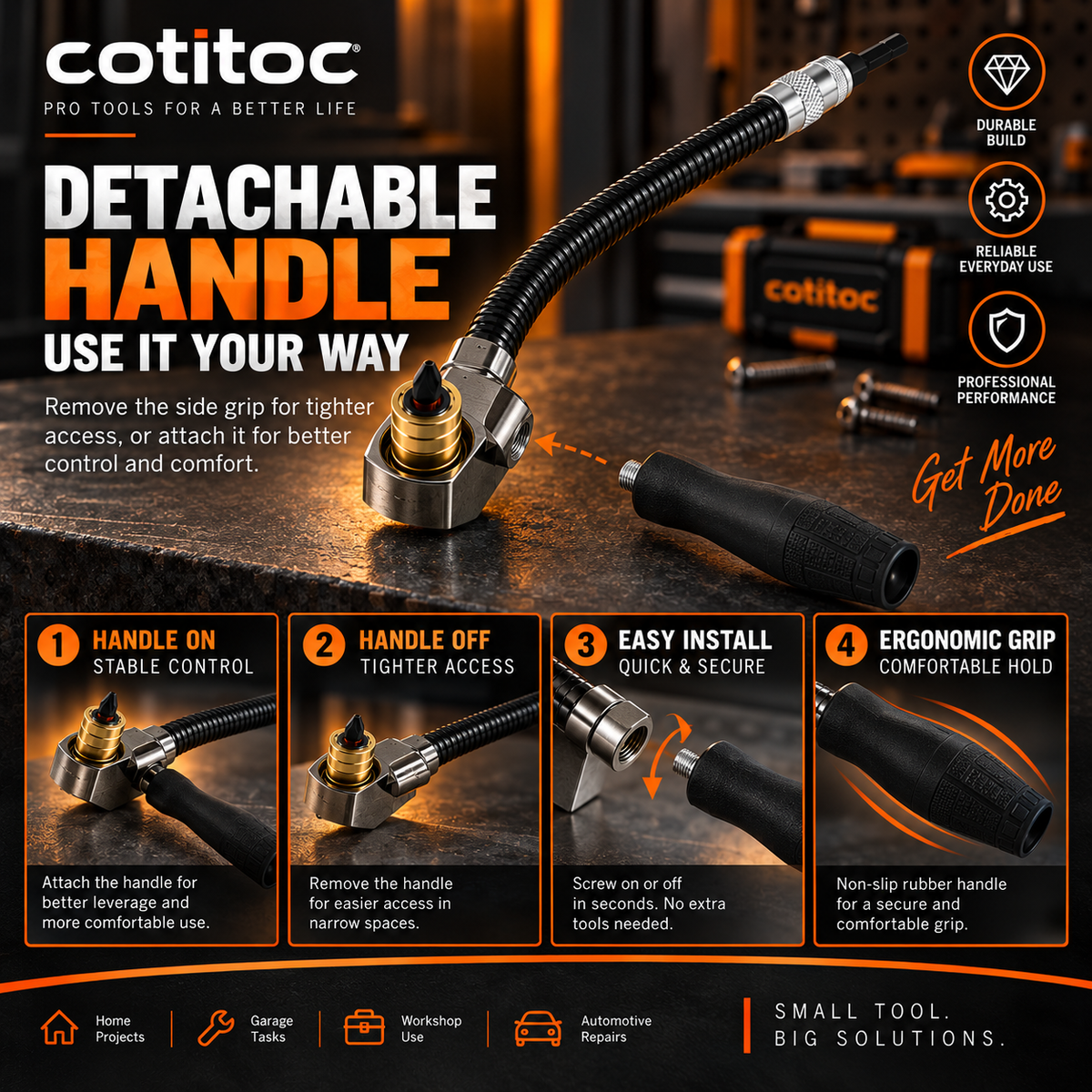 🔧 90° Right Angle Drill Attachment – Extension Adapter for Tight Spaces