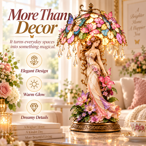 🔥 Last Day 49% OFF🦋 Butterfly Blossom Glow™ – Illuminated Floral Fairy Table Lamp