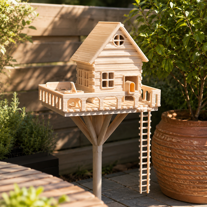 Mini Treehouse Planter Decoration