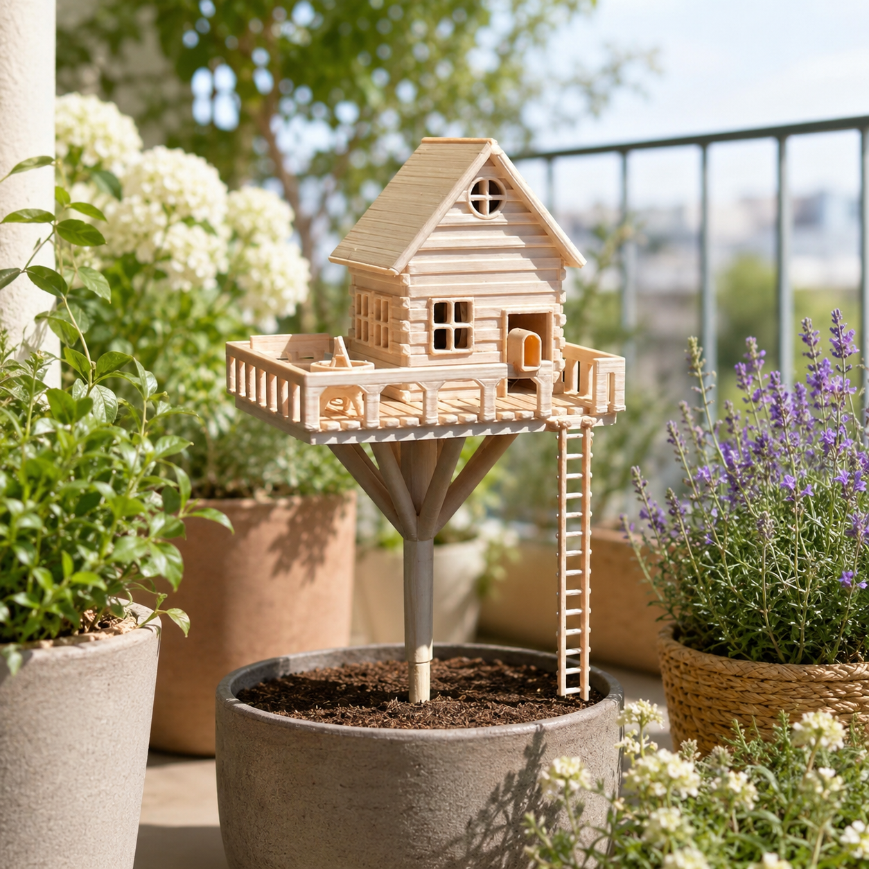 Mini Treehouse Planter Decoration