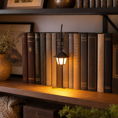 Lanterne de bibliothèque - Éclairage décoratif pour étagère