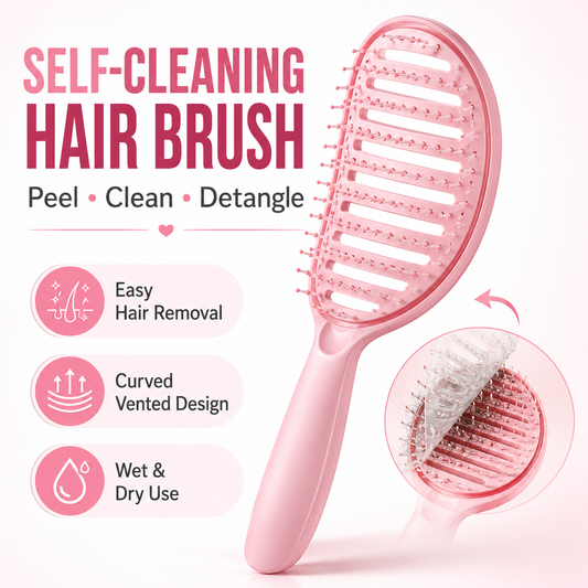 Brosse démêlante incurvée ventilée autonettoyante Cotitoc™