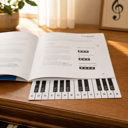 🔥 DERNIER JOUR -54% – Kit Roue du Cercle des Quintes | Guide pratique pour les musiciens : accords, armatures et composition 🎹🎸💕