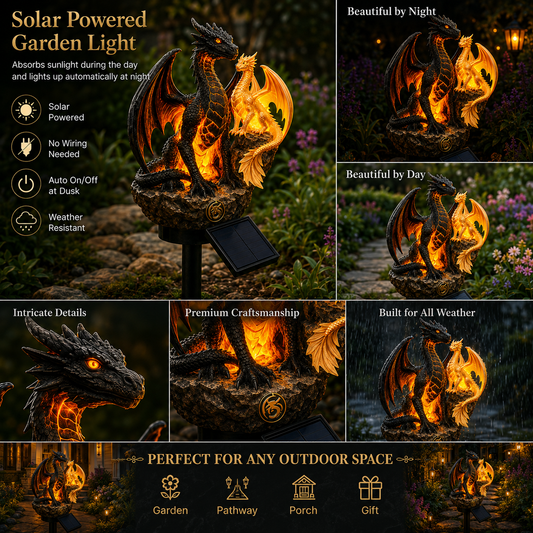 ✨ Solar Garden Sculpture Light | Waterproof Outdoor Landscape Decorative Light with Fantasy Theme