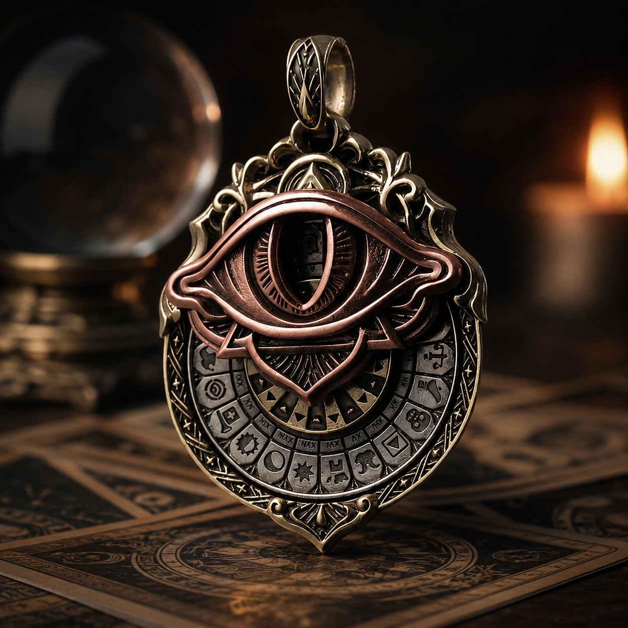 💪Grande Vente ! 🔥49 % DE RABAIS👁️‍🗨️Pendentif de vision de tarot fait à la main : connectez-vous à la sagesse cosmique à tout moment