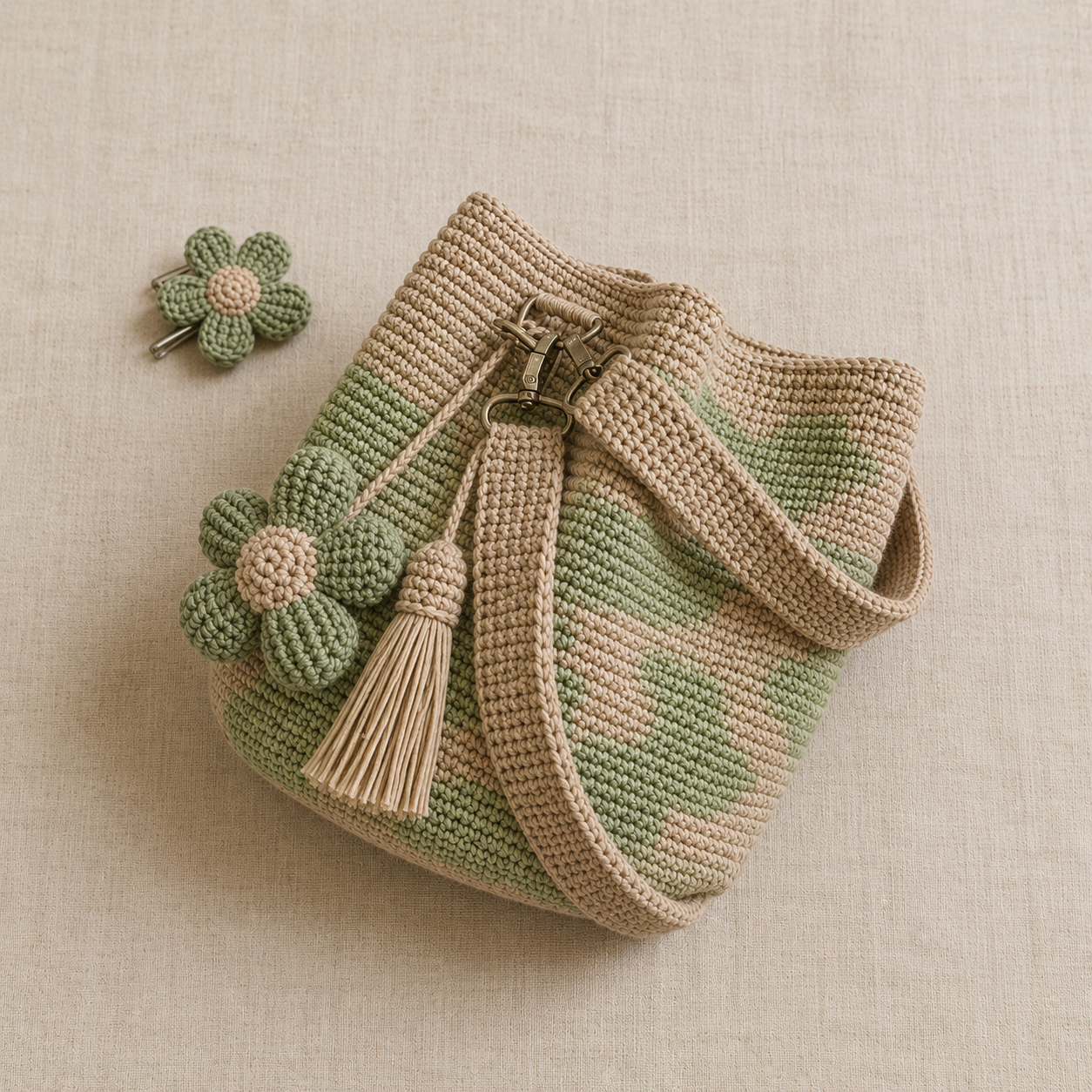 🎁🌼Only $34.90 This Week🌟🎉Handmade Crochet Flower Tote 🌼✨