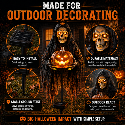 💀 Soul Collector™ Pumpkin Edition Animated Halloween Yard Decoration