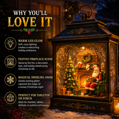 🎅 Santa’s Magical Fireplace Lantern-🎄 Bring the Magic of Christmas Home ✨