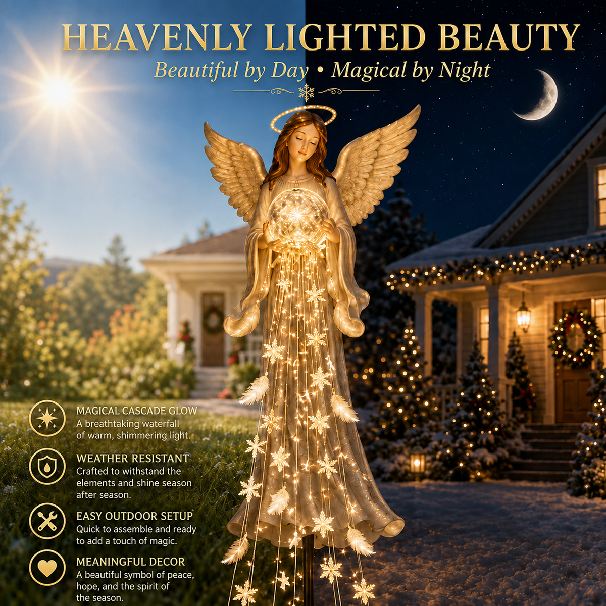 🎁 Last day 50% Off✨ Solar Angel Remembrance Garden Light👼