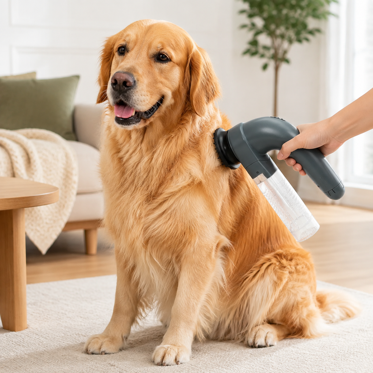 🐾 Cordless Pet Hair Vacuum – Groom & Vacuum at the Same Time, No Mess, No Stress