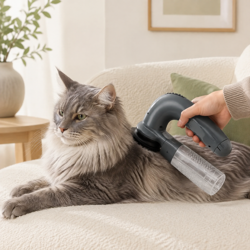 🐾 Cordless Pet Hair Vacuum – Groom & Vacuum at the Same Time, No Mess, No Stress