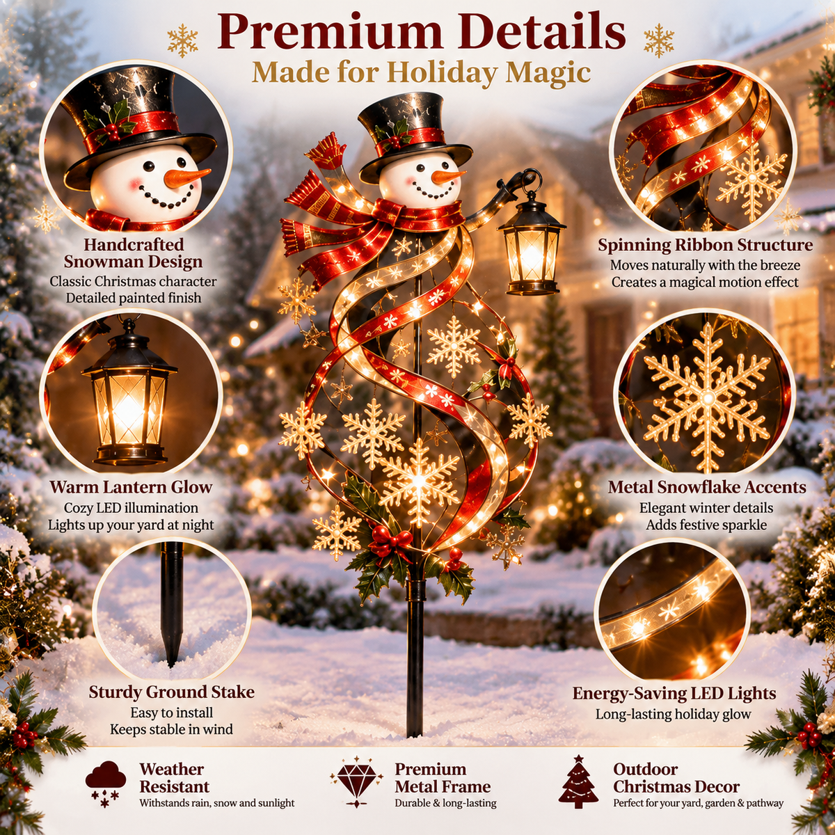 🔥Last Day 49% OFF🔥  Christmas Wind Spinner