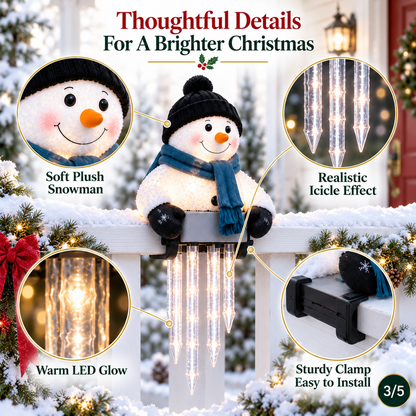 🔥Today 49% OFF🔥☃️WinterGlow Snowman Icicle Light Decor