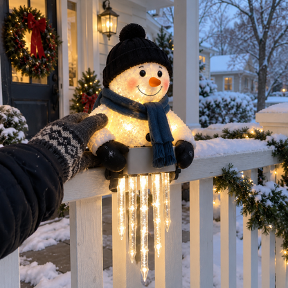 🔥Today 49% OFF🔥☃️WinterGlow Snowman Icicle Light Decor
