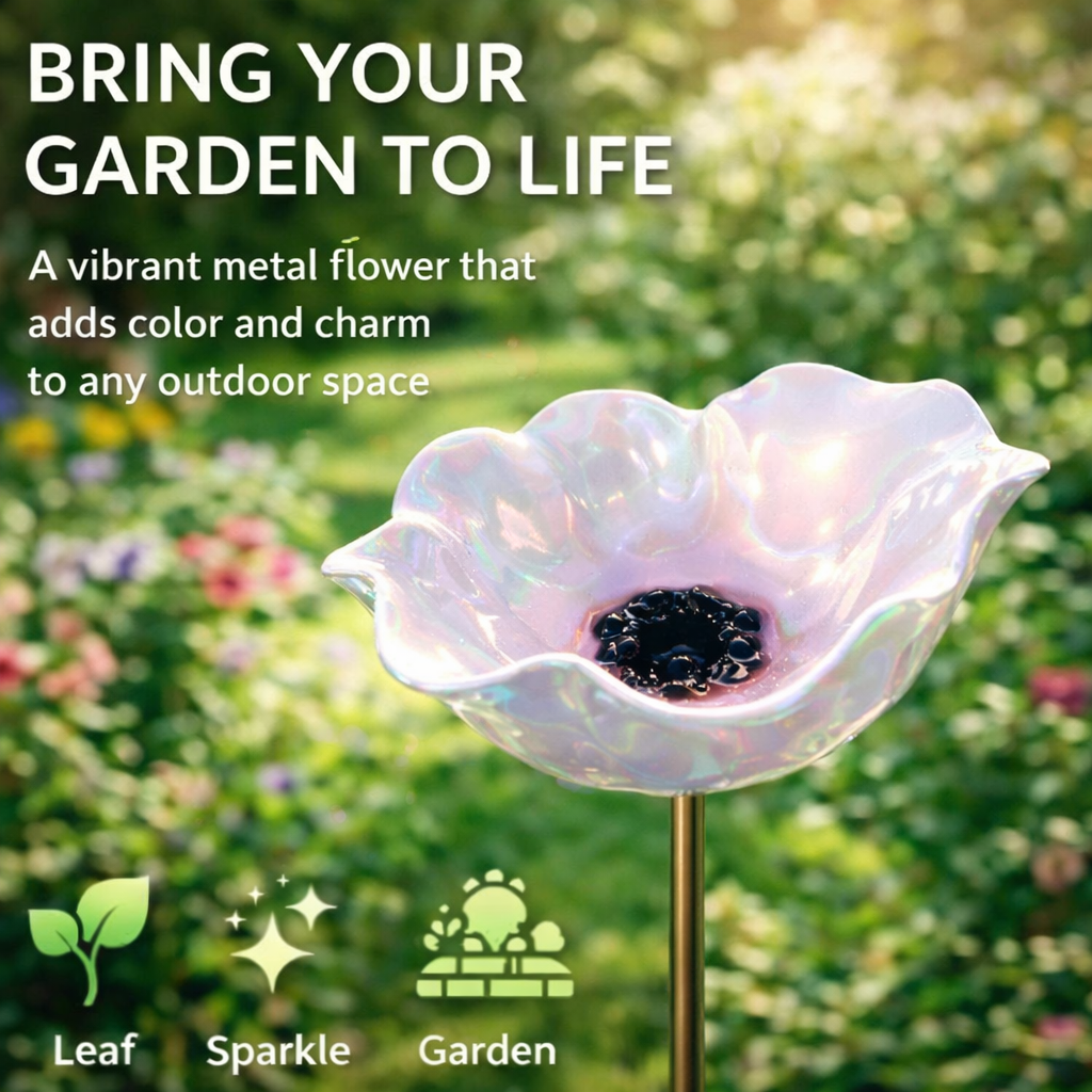 🔥2026 Muttertagsgeschenke 50% Rabatt🔥Handgemachter Blumen-Gartenstecker aus Metall🐦
