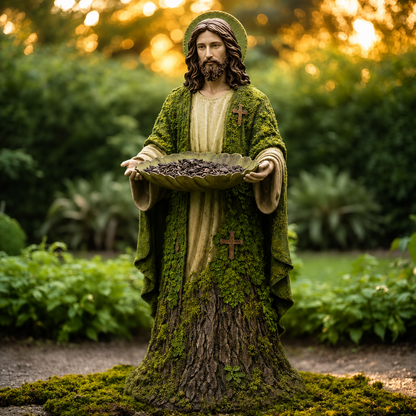 Jesus Bird Feeder Garden Statue-Bring Peace, Beauty & Life to Your Garden