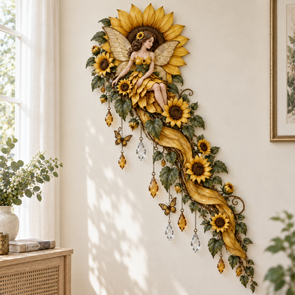 🌹🧚‍♀️ Enchanted Fairy Flower Wall Light ✨ Cascading Floral Home Decor
