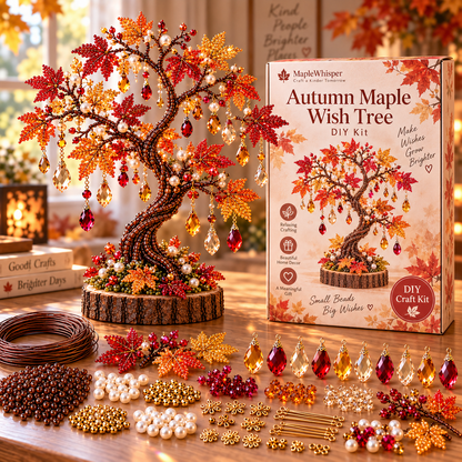 🌳✨ DIY Beaded Tree Craft Kit – Create Your Own Sparkling Decorative Tree