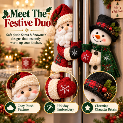 🎅⛄ Santa & Snowman Christmas Handle Decor – Bring Christmas Cheer To Every Corner Of Your Home