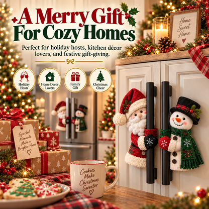 🎅⛄ Santa & Snowman Christmas Handle Decor – Bring Christmas Cheer To Every Corner Of Your Home