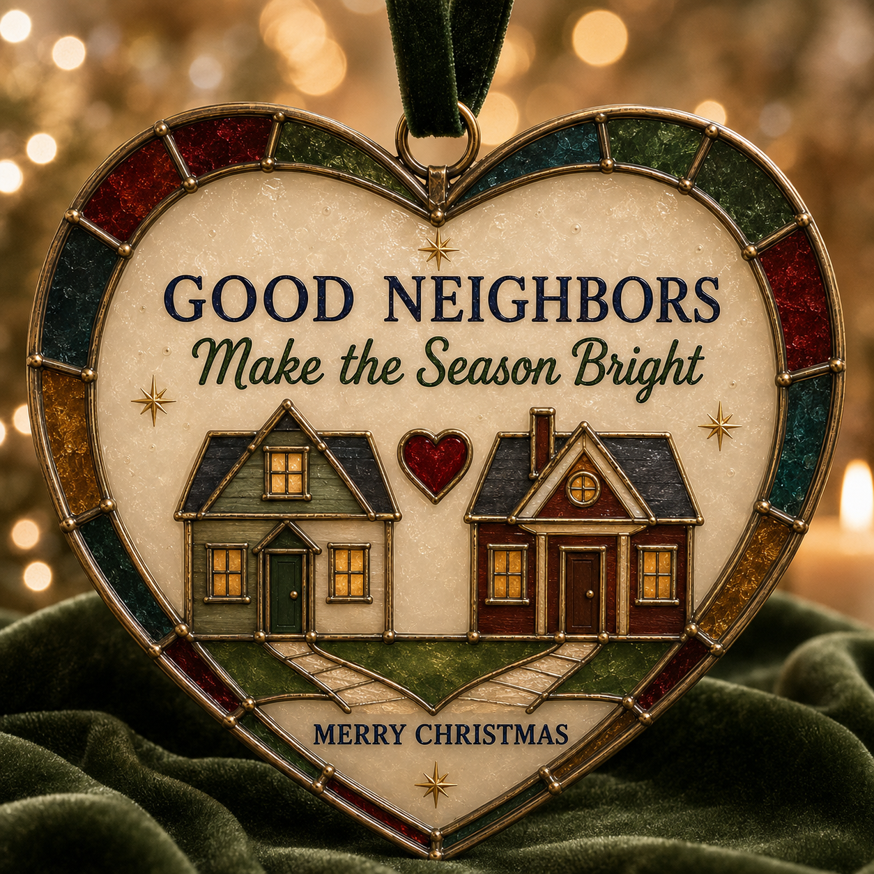 ✨ Heartfelt 'Stained-Glass Style' Christmas Ornaments | The Perfect Holiday Gift for Everyone You Love ❤️🎄
