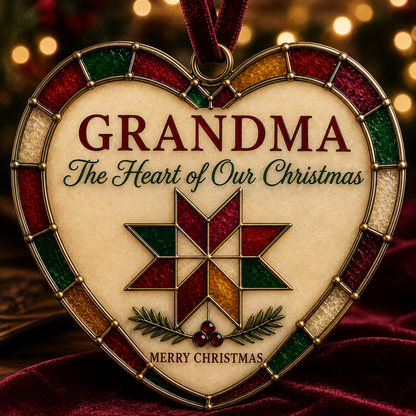✨ Heartfelt 'Stained-Glass Style' Christmas Ornaments | The Perfect Holiday Gift for Everyone You Love ❤️🎄