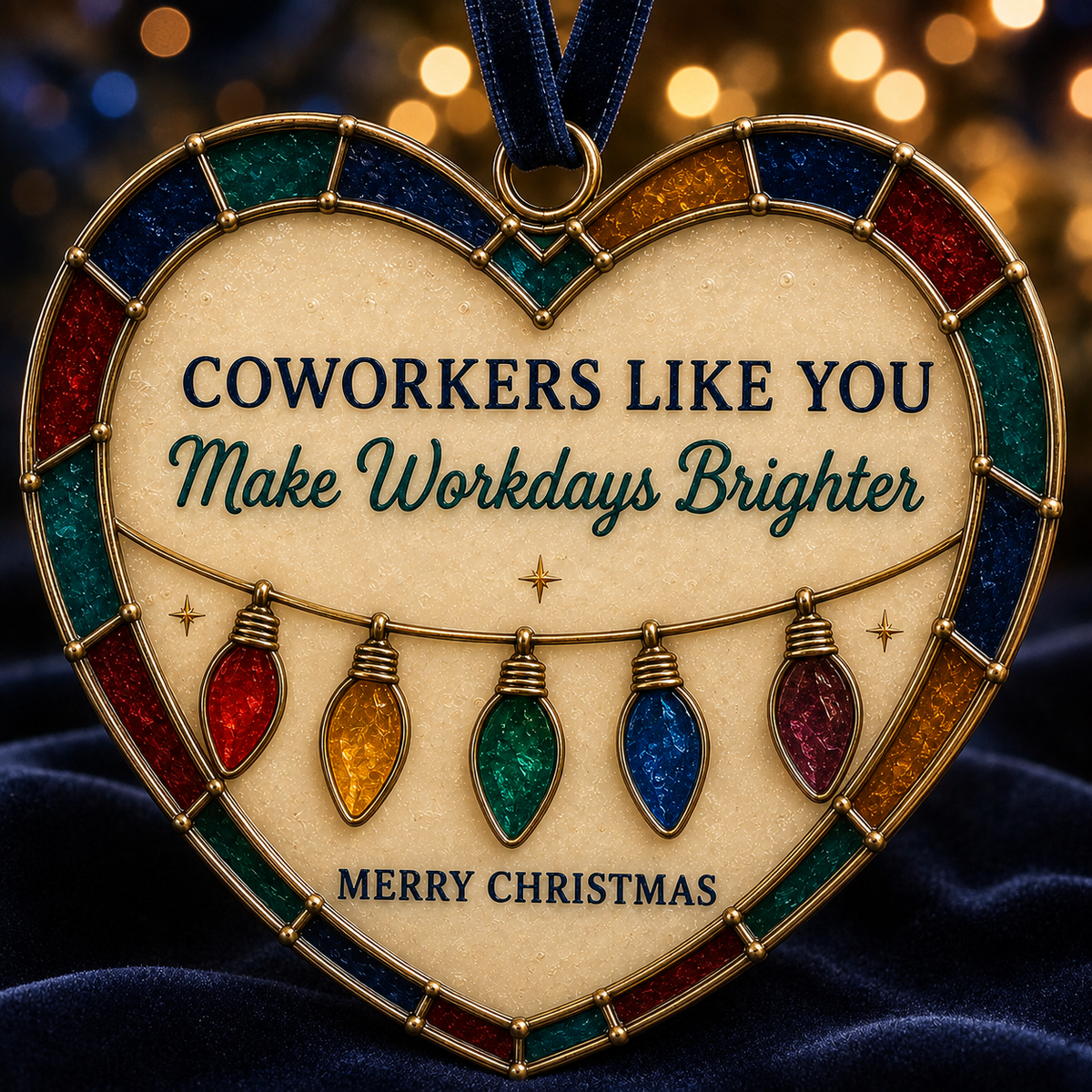 ✨ Heartfelt 'Stained-Glass Style' Christmas Ornaments | The Perfect Holiday Gift for Everyone You Love ❤️🎄