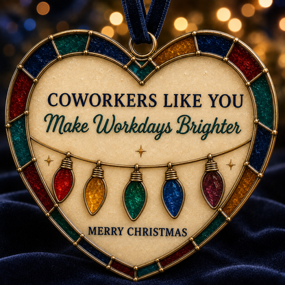 ✨ Heartfelt 'Stained-Glass Style' Christmas Ornaments | The Perfect Holiday Gift for Everyone You Love ❤️🎄