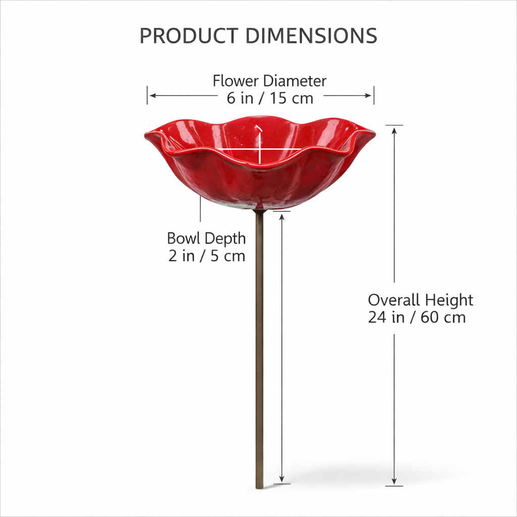 💥2026 Muttertagsgeschenke 50% Rabatt – 🎁Handgefertigter Blumen-Gartenstecker aus Metall🐦