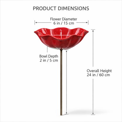 💥2026 Muttertagsgeschenke 50% Rabatt – 🎁Handgefertigter Blumen-Gartenstecker aus Metall🐦