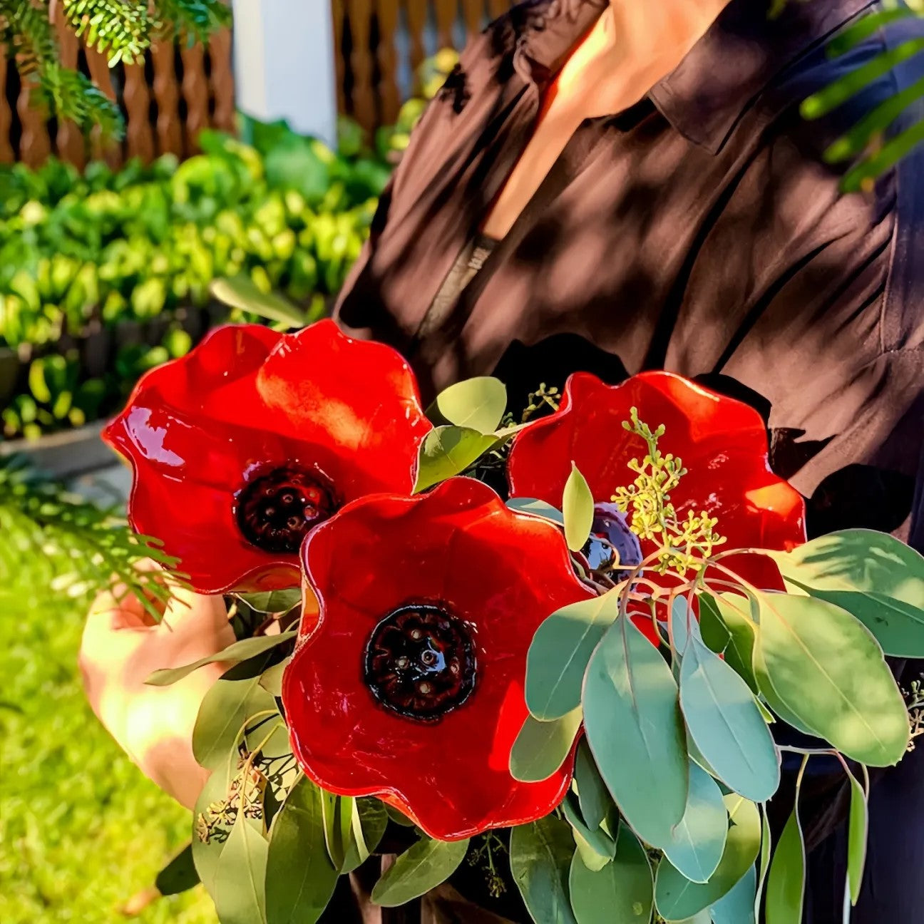 💥2026 Muttertagsgeschenke 50% Rabatt – 🎁Handgefertigter Blumen-Gartenstecker aus Metall🐦