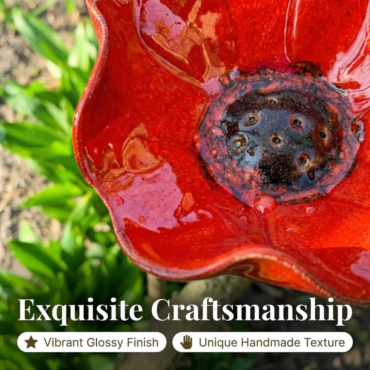 💥2026 Muttertagsgeschenke 50% Rabatt – 🎁Handgefertigter Blumen-Gartenstecker aus Metall🐦