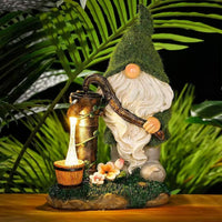 Water Pumping Style Flocked Gnome