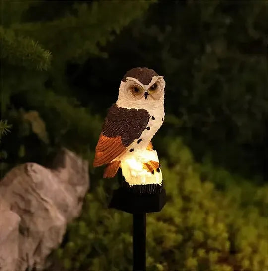 🔥 Waterproof owl-shaped solar lamp – LED pathway light for lawns, gardens and outdoor decorations